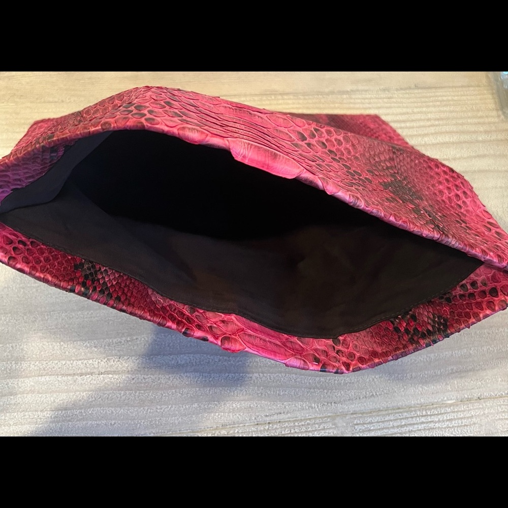 Pink Python Clutch - Picture 3 of 4